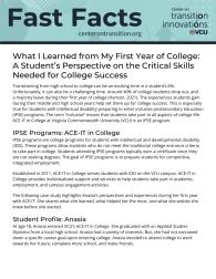 thumbnail of What I Learned from My First Year of College pdf